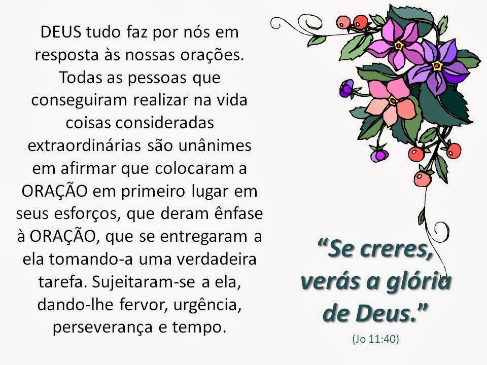 A Mão da Vida: Se creres, verás a glória de Deus!