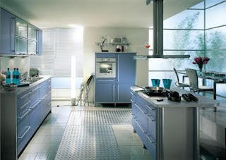 Light Blue Kitchen Cabinets Design