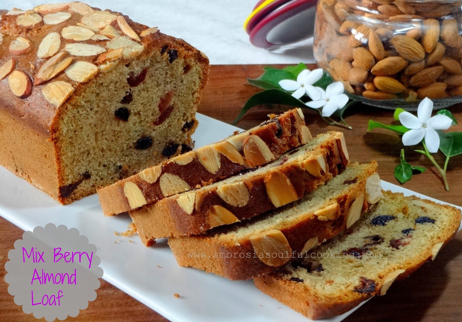 Mixed Berry Almond Loaf BreadBakers Ambrosia