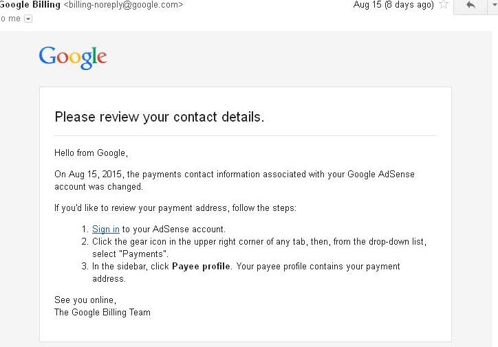 Payments noreply google com