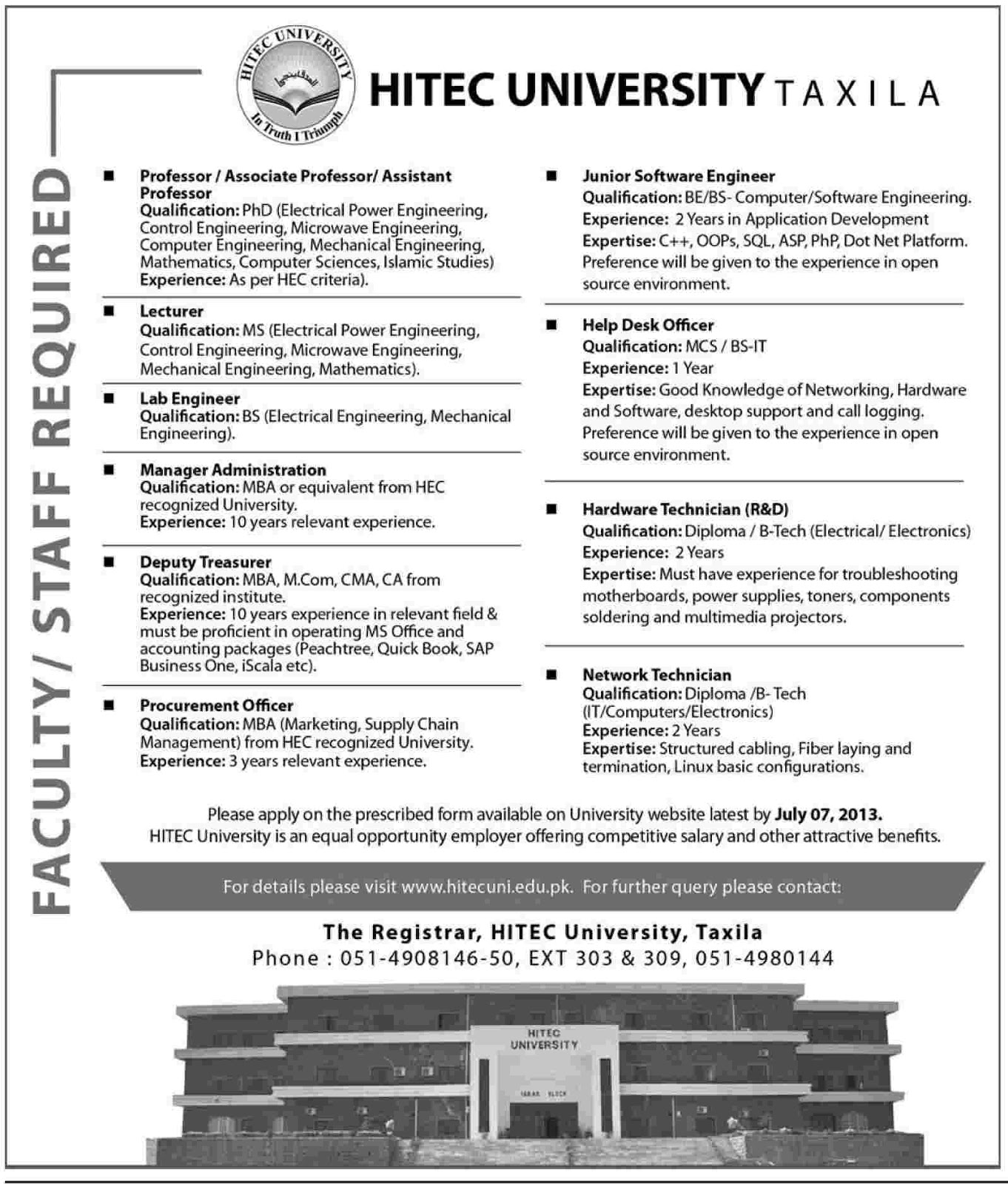Pakistani Jobs Portal Professor Associate Professor Assistant