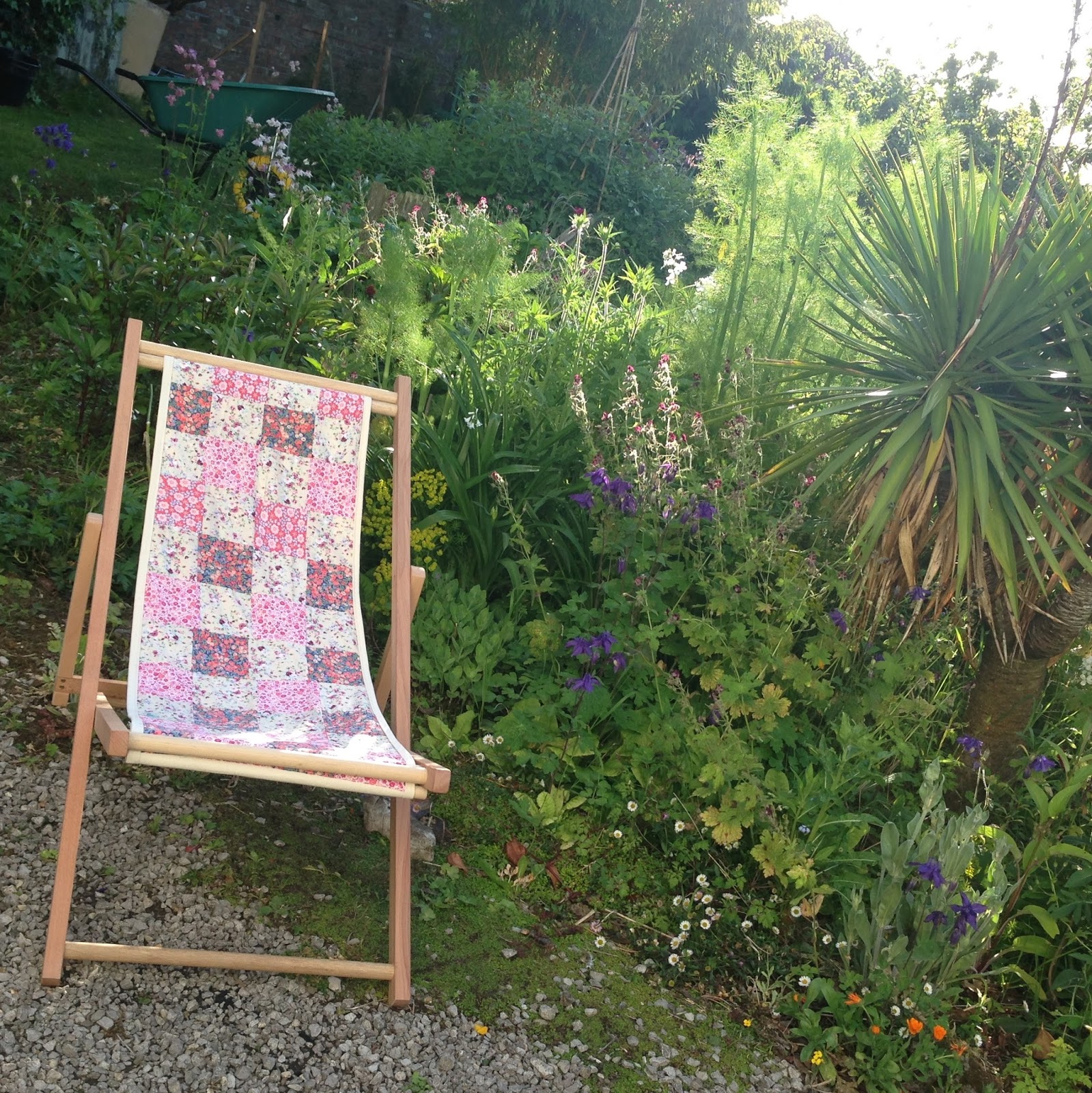 Upcycled Patchwork Deck Chair Cover
