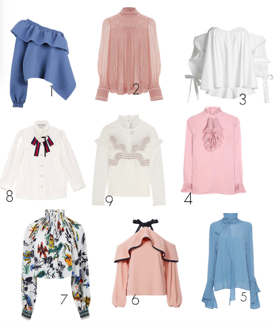 Weekend Comfort: A Roundup of Romantic blouses