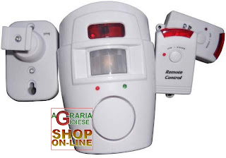 ANTIFURTO ALLARME CON SENSORE E SIRENA 105 DB 2 TELECOMANDI CASA UFFICIO NEGOZIO - Foto 11