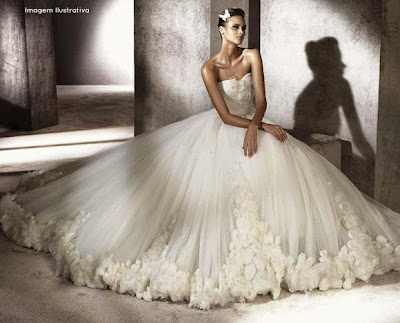 Resultado de imagem para vestidos de noiva floridos
