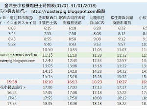小松機場交通:往返小松和金澤機場巴士時間表+省錢方法:小松換領PASS種類(更新:2017年12月) 國泰航空開辦了香港-小松的直通航班後,廉航虎航台灣也將於明年營運台北-小松航班,屆時去北陸地區將會更方便了。本文是小白整理一下現時小松機場往來北陸各地的直達車方法、車費和行車時間。 原文網址 Orignial URL: https://roasterpig.blogspot....
