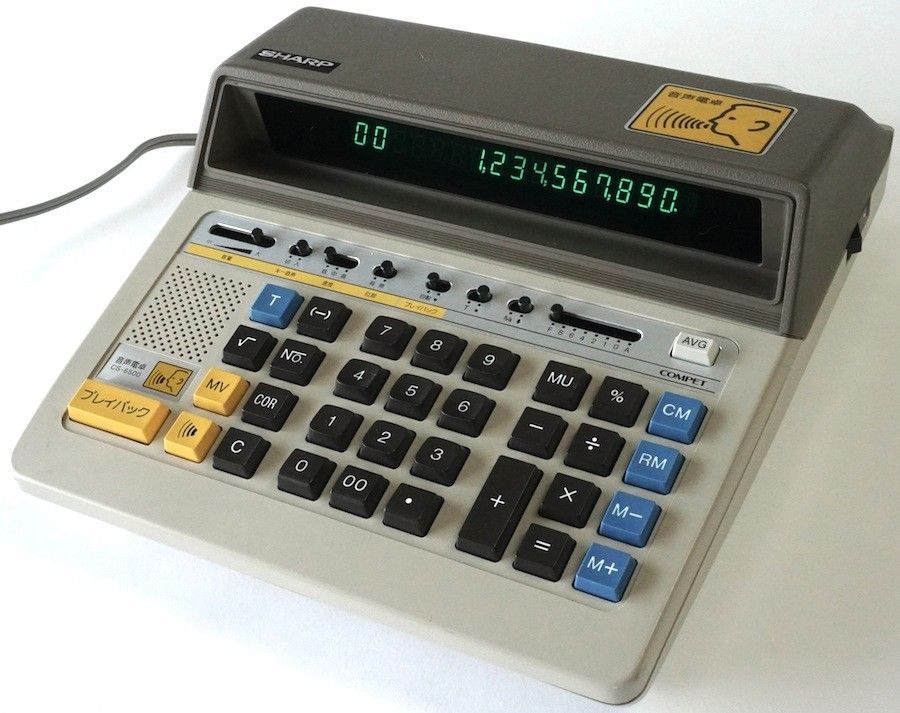 MATRIXSYNTH SHARP COMPET CS6500 Japanese First Talking Calculator 1980