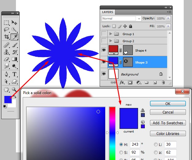 Cara Memberi Warna Pada Shape Di Photoshop Ide Perpaduan
