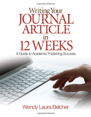 Как написать статью для научного журнала за 12 недель