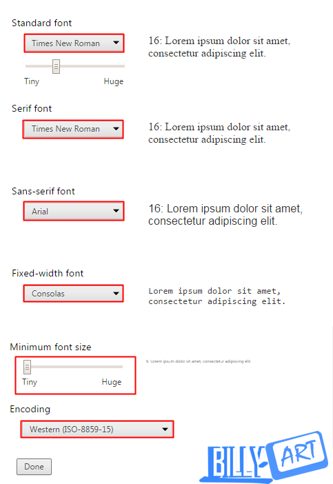 Font Default Untuk Google Chrome
