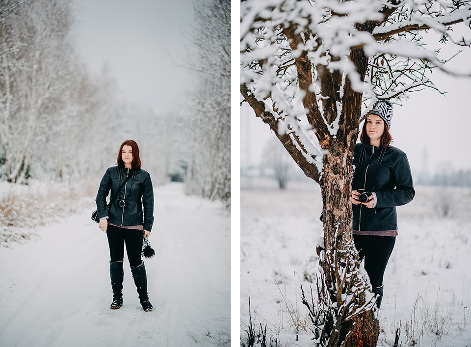 Zimowa sesja plenerowa, Fotograf Niemce, fotograf Lublin, fotograf Lubartów, sesja w lesie