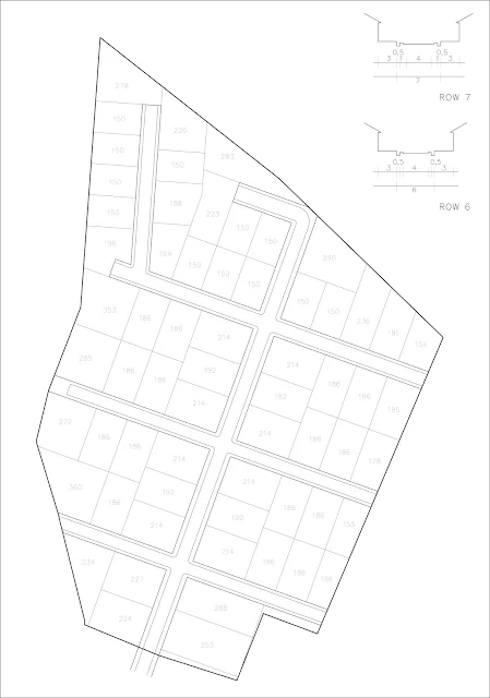 cara menggambar site plan