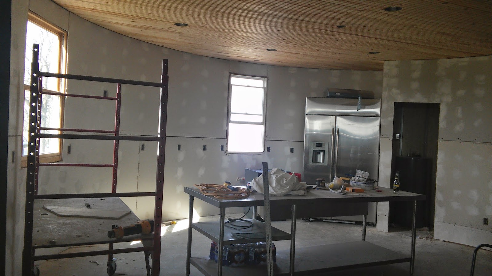 recycled homesteading More drywall to finish