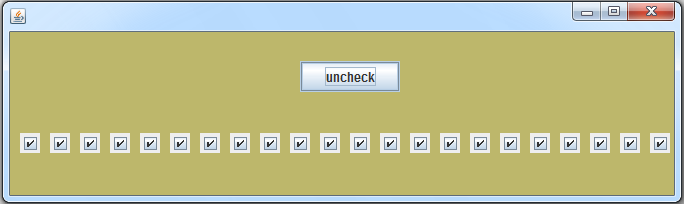 java check all jcheckbox