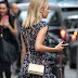 Photos of Kimberley Garner walks with Her Dog in London
