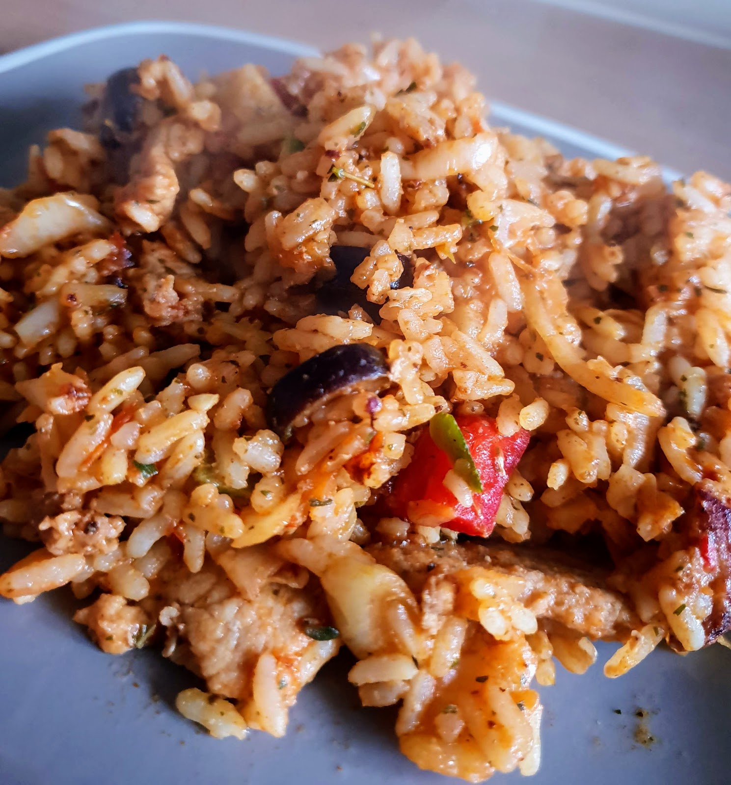 Greek One Pot Rice Healthy Recipe Sugar Pink Food Healthy & Slimming Friendly Recipes