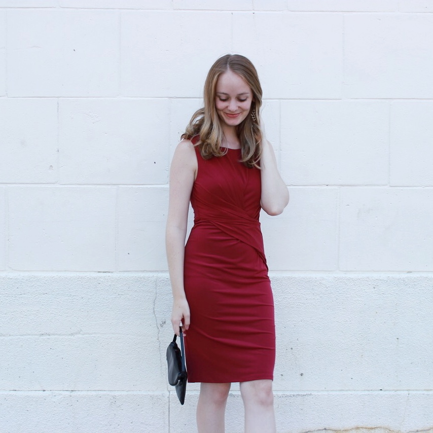 Shake the Tree Boston Red Velvet Fall Dress
