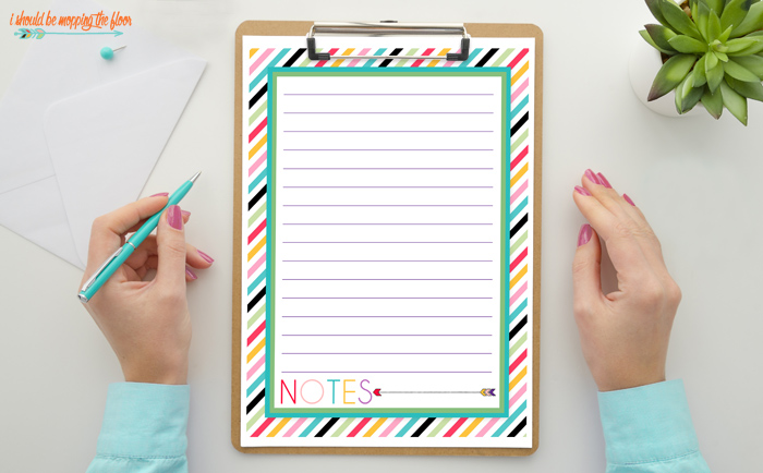 Notes Page Printables
