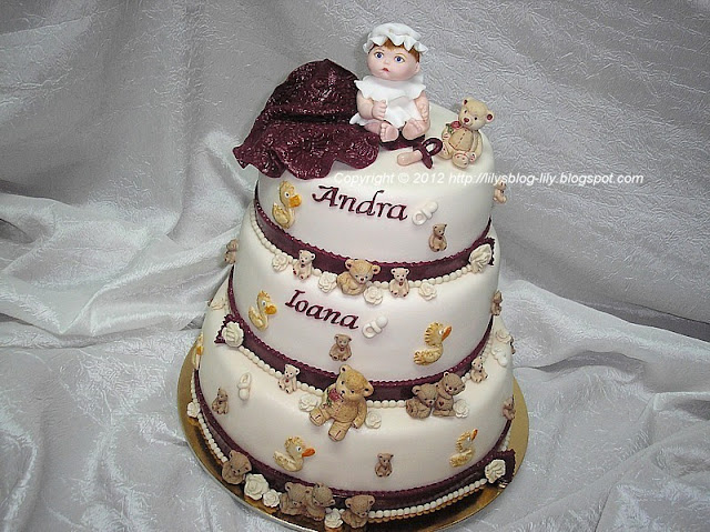 Tort Botez Andra Ioana/Christening Cake for Andra Ioana