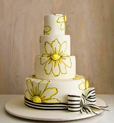 cake cakes yellow sunflower flowers painted hand martha stewart floral daisy eternal sweets springs hope sunday bow sunflowers flower wrecks
