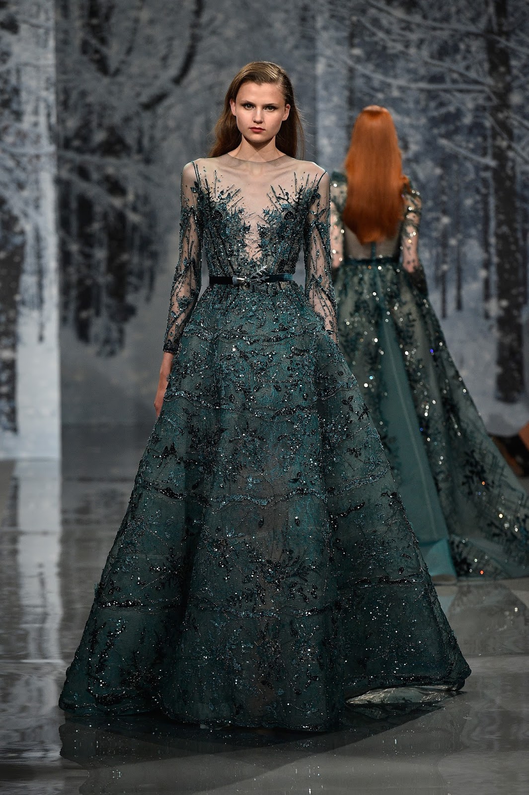 ZIAD NAKAD - Paris Fashion Week Fall-Winter 2017-2018 “THE SNOW CRYSTAL FOREST” during Paris Haute Couture Fashion Week