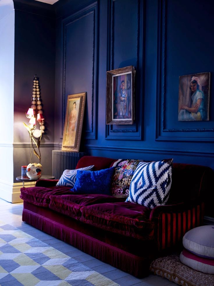 Eye For Design: Decorating With Velvet Sofas.........Trendy For 2015