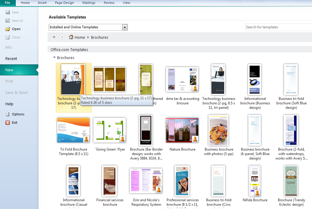 Jalan News Membuat Brosur Dengan Microsoft Office Publisher 2010 Membuat Brosur Dengan Microsoft Office
