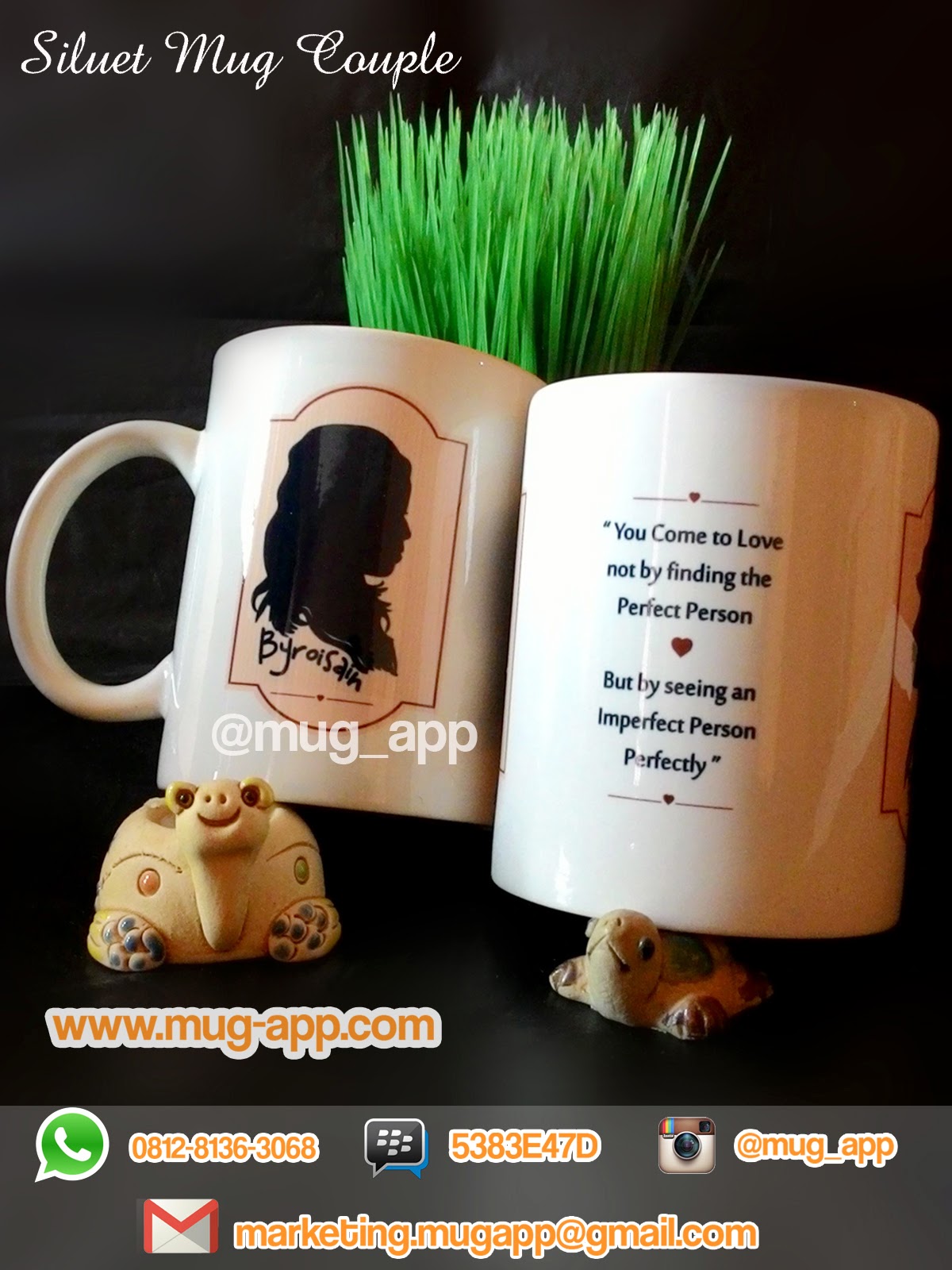  Mug  Desain  Siluet Wedding Mug  dan Souvenir Promosi