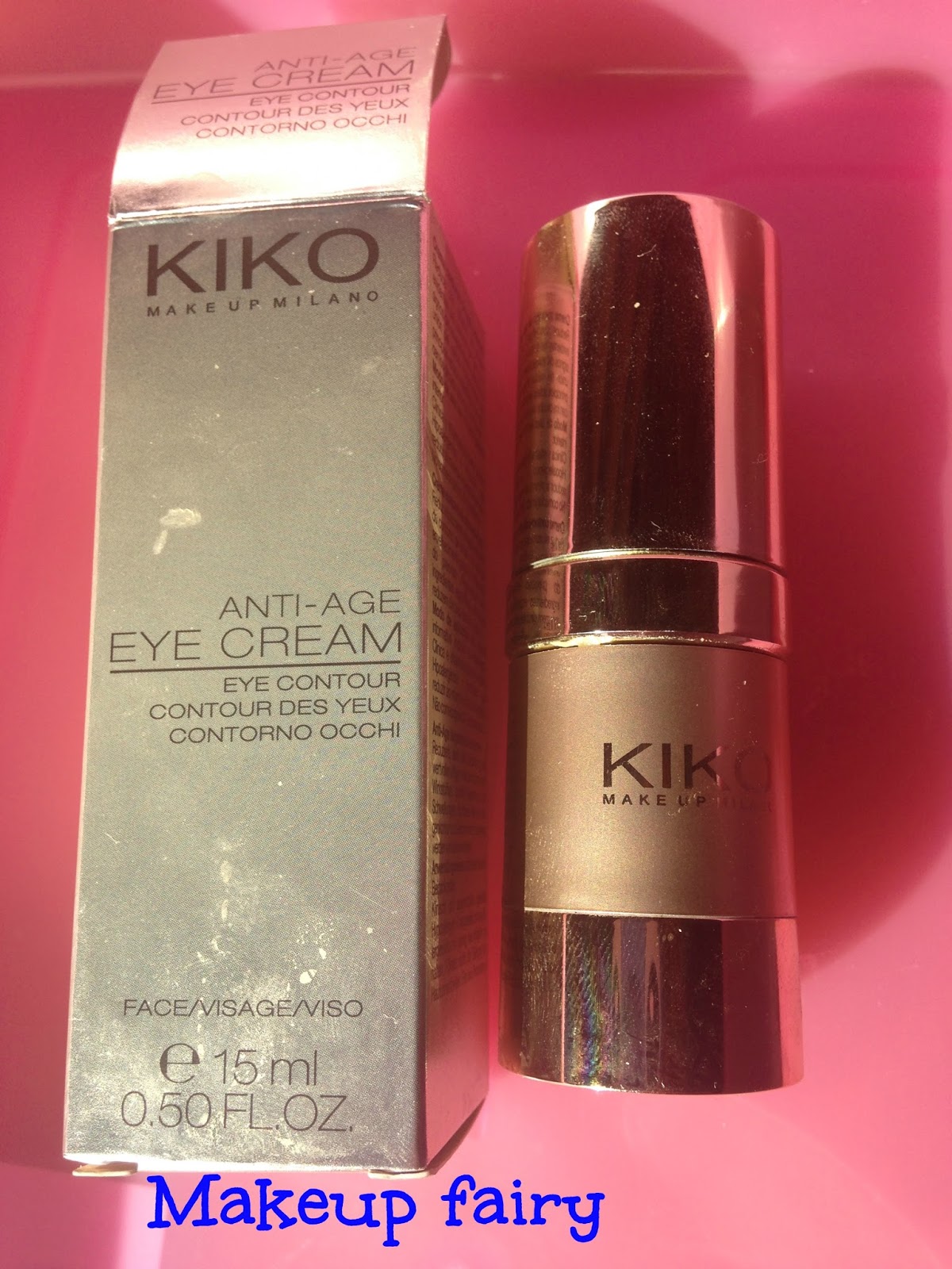 Tinklesmakeup One product review Kiko antiage eye cream