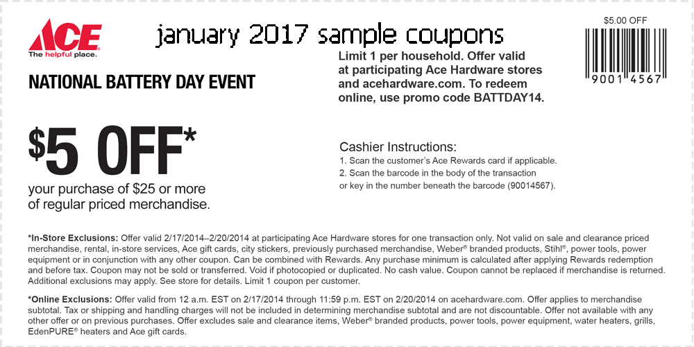 Ace hardware coupon 2018