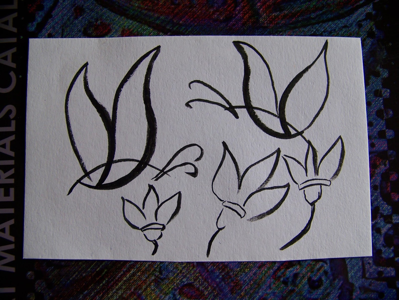 A Pretty Talent Blog: Using Posca Marker to draw a butterfly (step by step)  Card