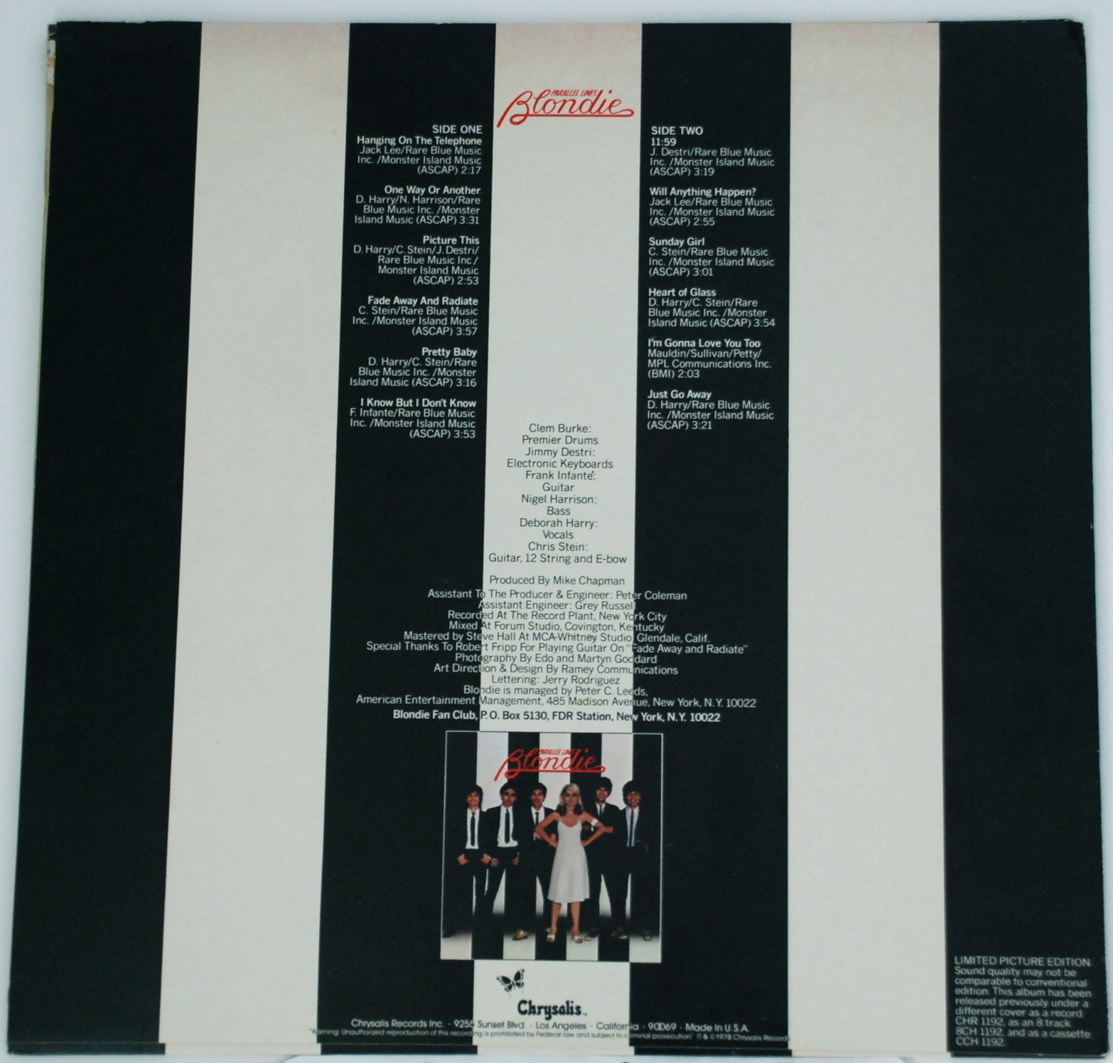 ALBUM COVERS GALORE Blondie Parallel Lines (1978) Blondie is a group