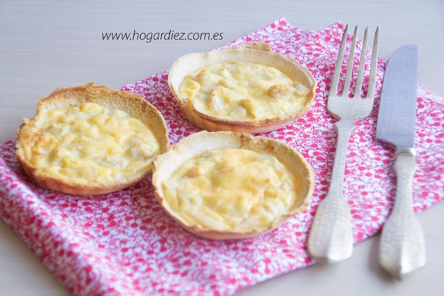 Mini quiches con pan de molde