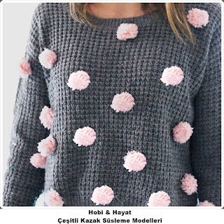 Çeşitli Kazak Süsleme Modelleri 2 Kazak Süsleme - Hobi Moda 2