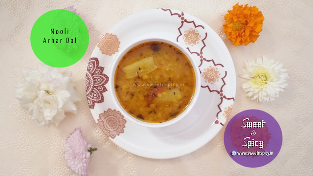 Mooli Arhar Dal - A Simple Yet Wonderful Lentil Dish