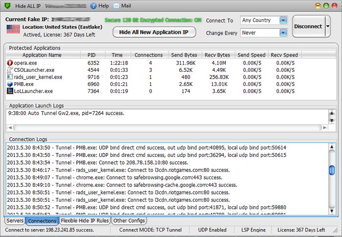 Hide ALL IP - Screenshot 2 Hide ALL IP - Screenshot 2