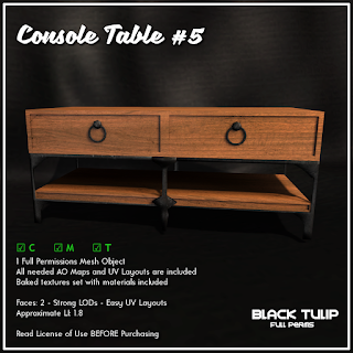 [Black Tulip] Mesh - Console Table #5