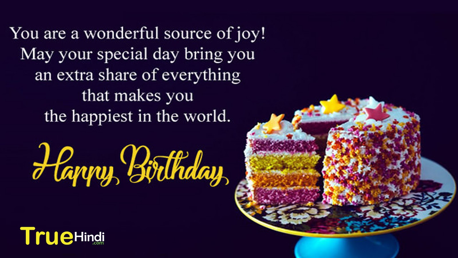 Happy Birthday Wishes In English