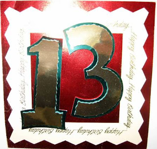 Custom die cut jumbo numbers, available from Foil Play