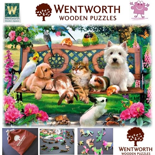 Wentworth Ahşap Puzzle'' Pets in The Park'' 250 Parça Puzzle Teacher