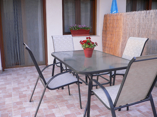 Terraza con muebles 