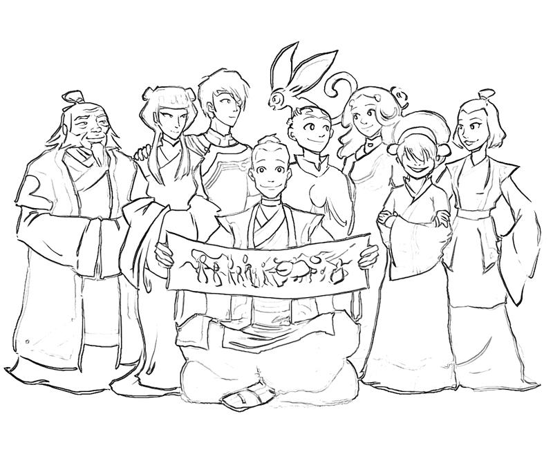 aang coloring pages - photo #20