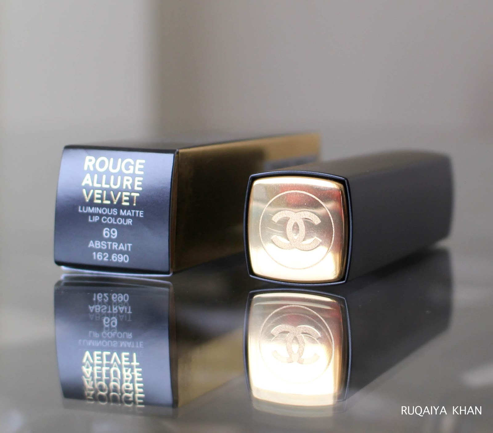 Ruqaiya Khan: CHANEL NUDE LIPSTICKS - Rouge Allure Velvet in 69 Abstrait & Rouge  Coco in Mademoiselle - Review with Swatches