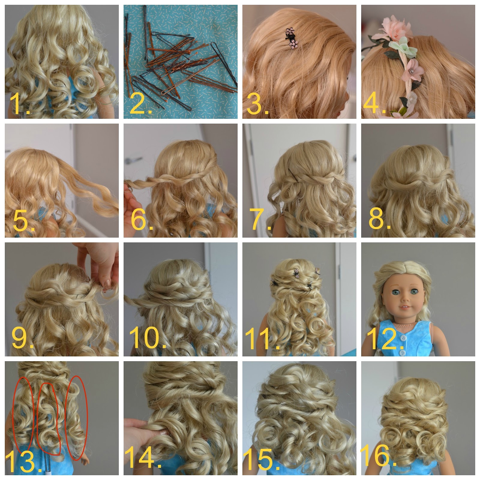 Hair Tutorial Simple Beautiful Updo For 18 Dolls