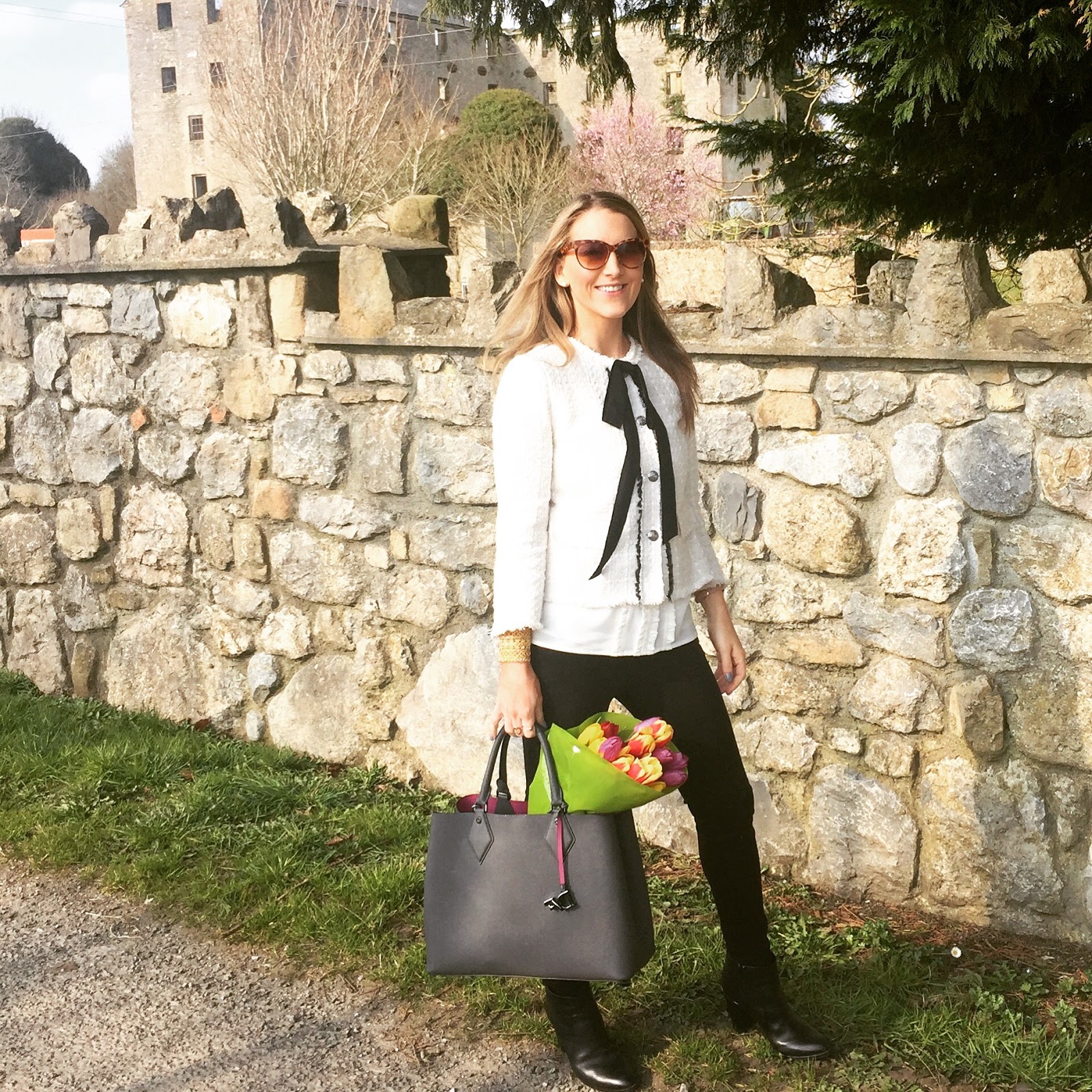 chanel inspired boucle jacket