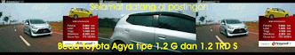 Beda Toyota Agya tipe 1.2 G dan 1.2 TRD S