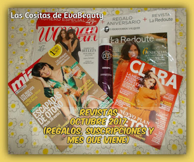 Revistas Octubre 2017 (Regalos, suscripciones y mes que viene)