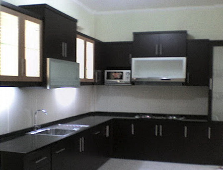 Dapur Hitam Disain Interior Dapur Minimalis Proyek Sipil