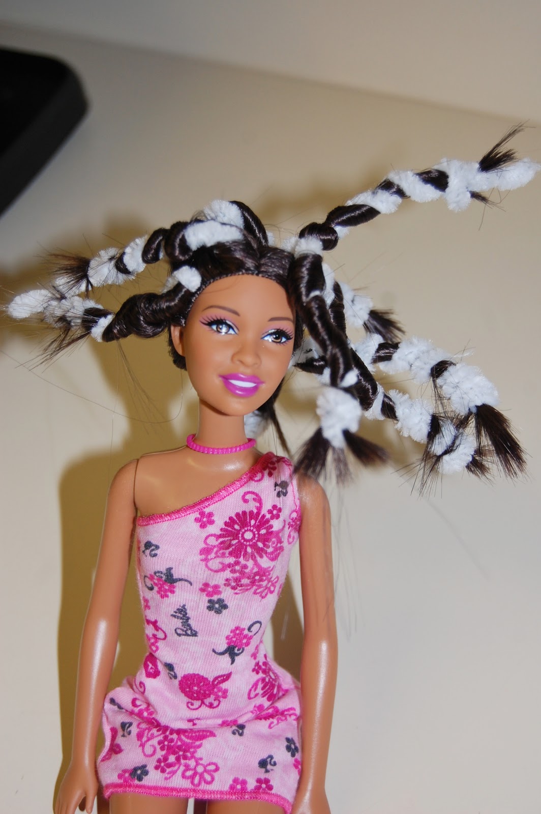 Temporary Waffle DIY Barbie Hair Curls