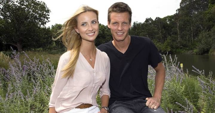 Smile of fortune: Tomas Berdych and Ester Satorova are married